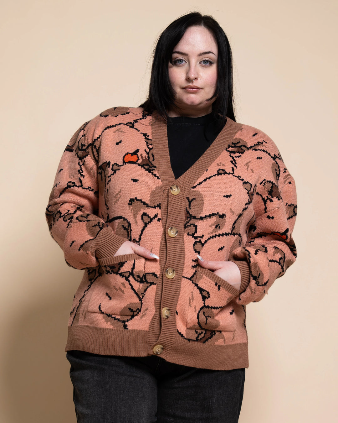 Capybara With Me Cardigan