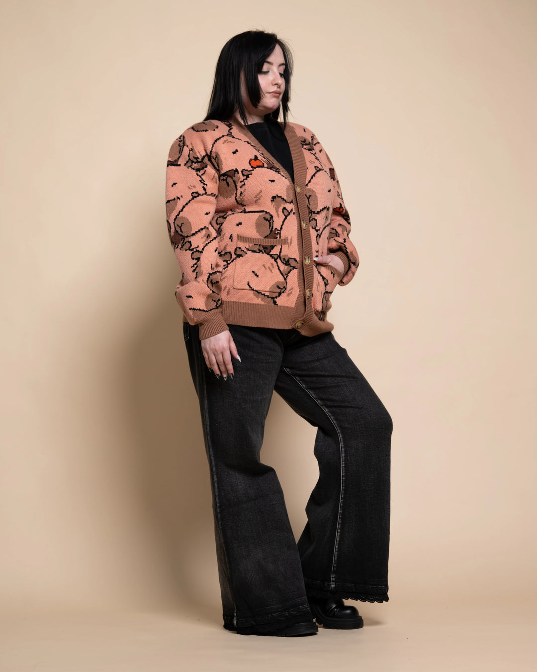 ヘイヴ 長袖ニット スズランカフニット タートル リブ HE12-0006-3W レディース SIZE F (M) HAVE marai（マーライ） ニット レディース メロウリブニット 長袖 トップス
