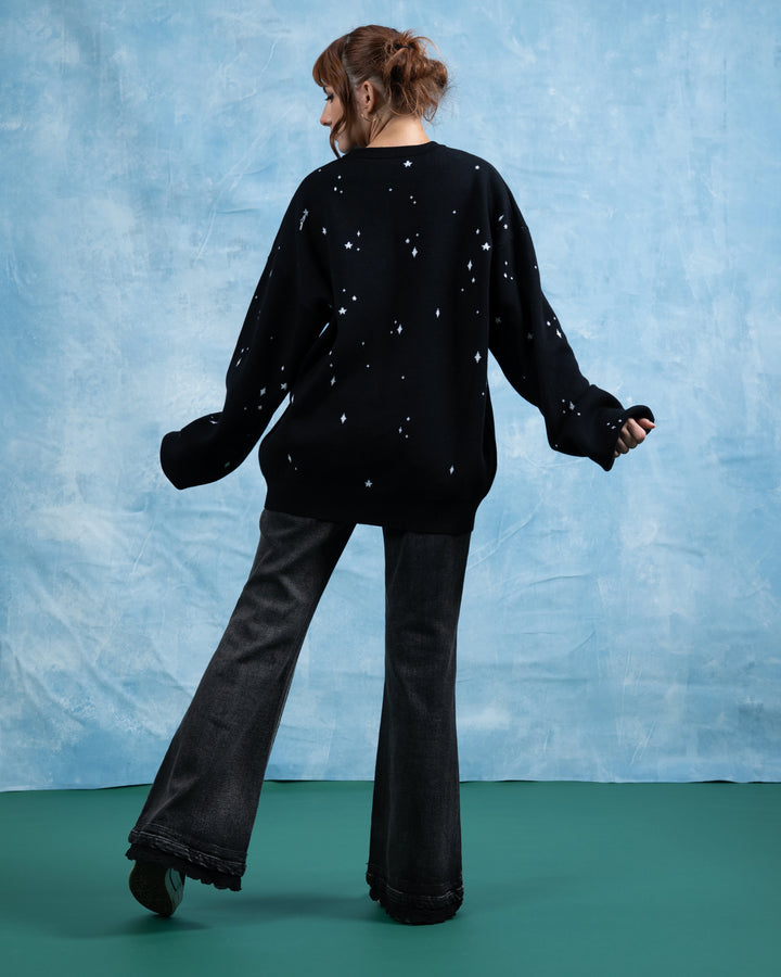 B&W Sun & Moon Sweater