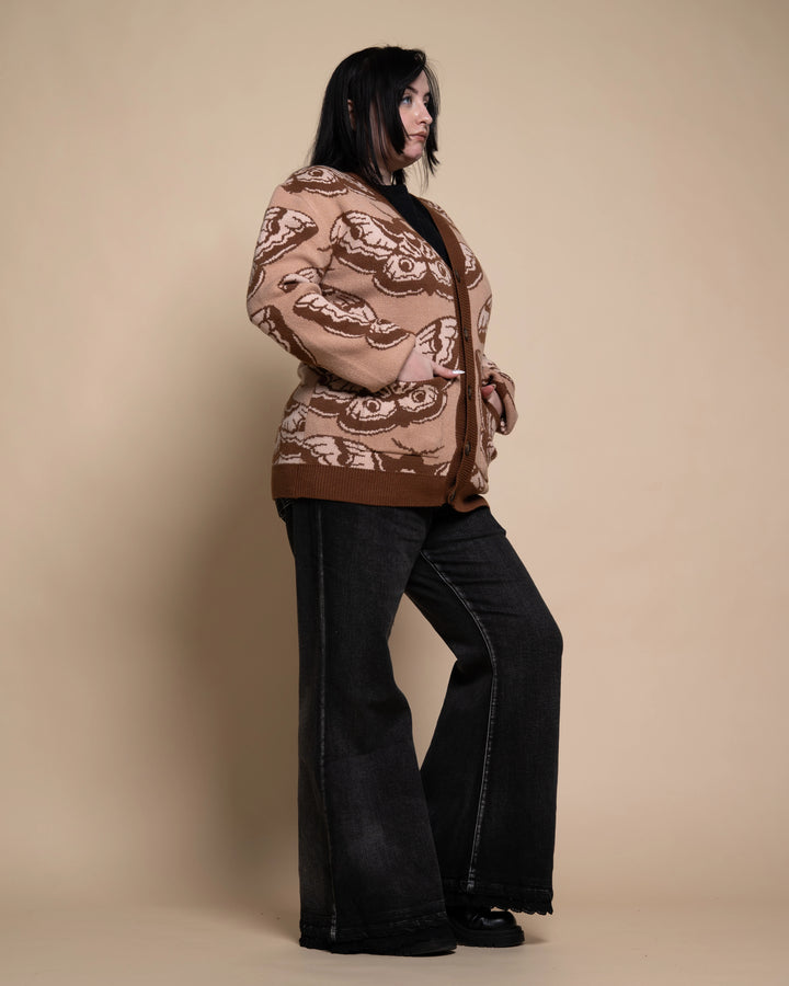 Giant Peacock Moth Cardigan