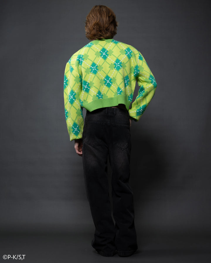 Amu Clover Cropped Sweater