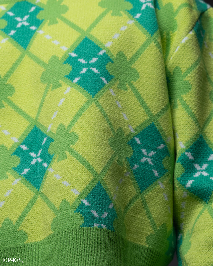 Amu Clover Cropped Sweater