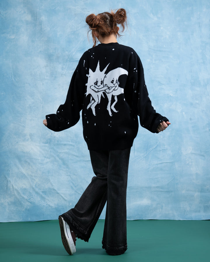 B&W Sun & Moon Cardigan