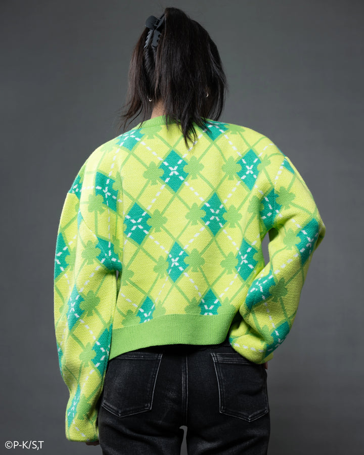 Amu Clover Cropped Sweater