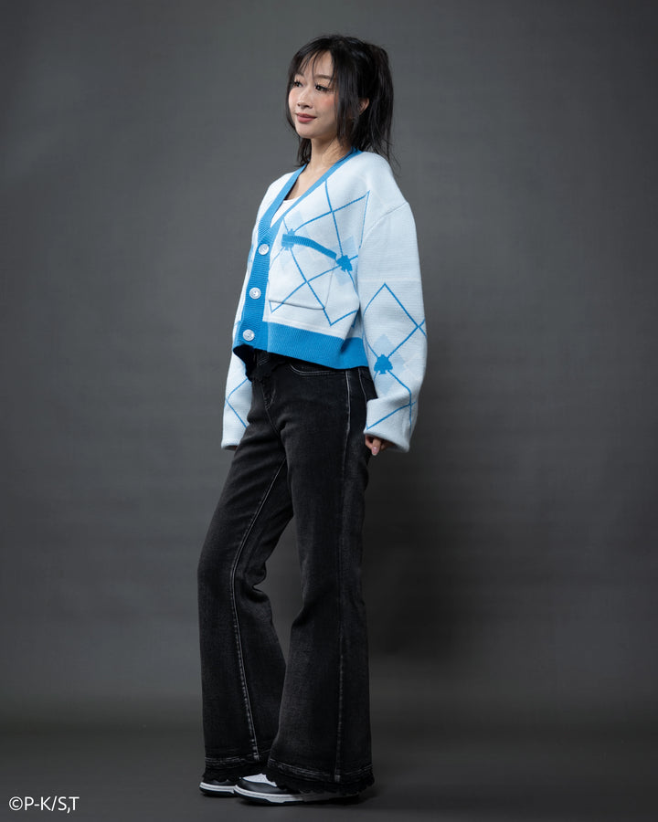 Amu Spade Cropped Cardigan