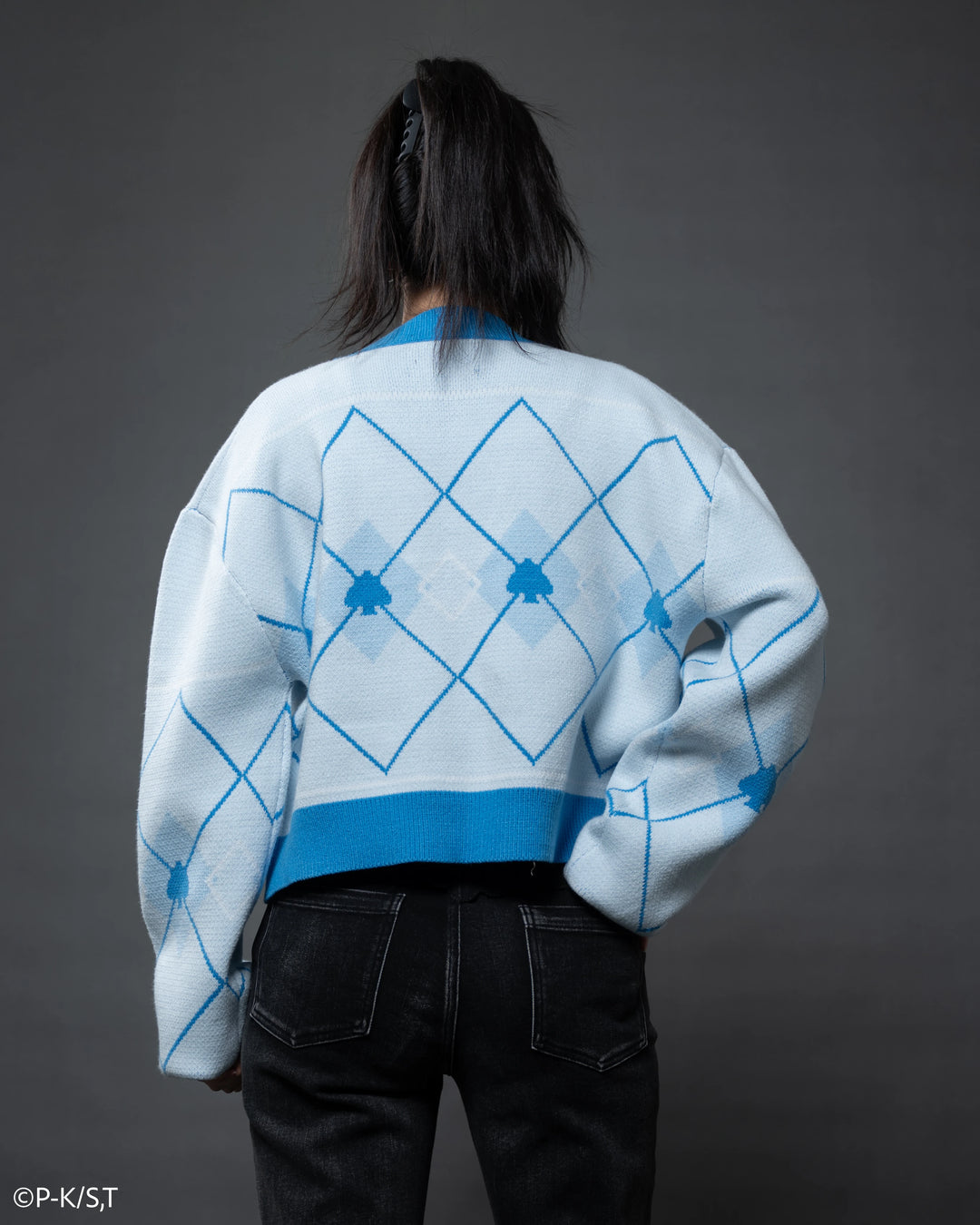 Amu Spade Cropped Cardigan