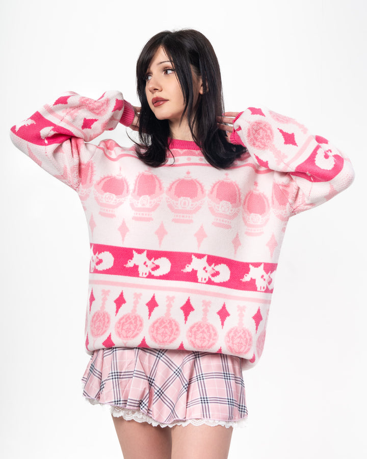 Madoka Magica Patterned Sweater