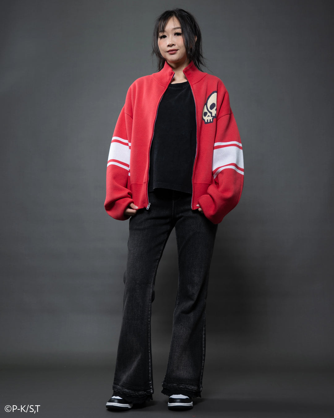 Amu Knit Zip Up