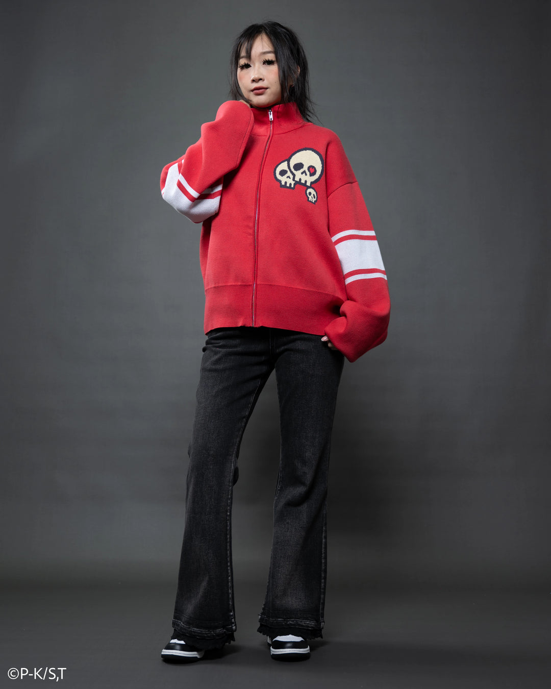 Amu Knit Zip Up