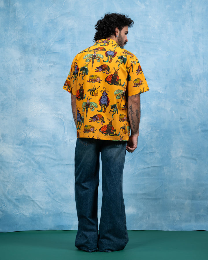 Bugs Patterned Button Up