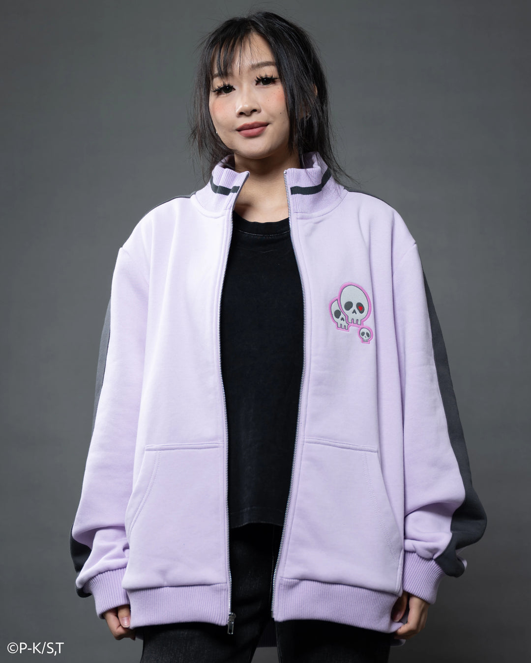 Amu Skull Zip Up