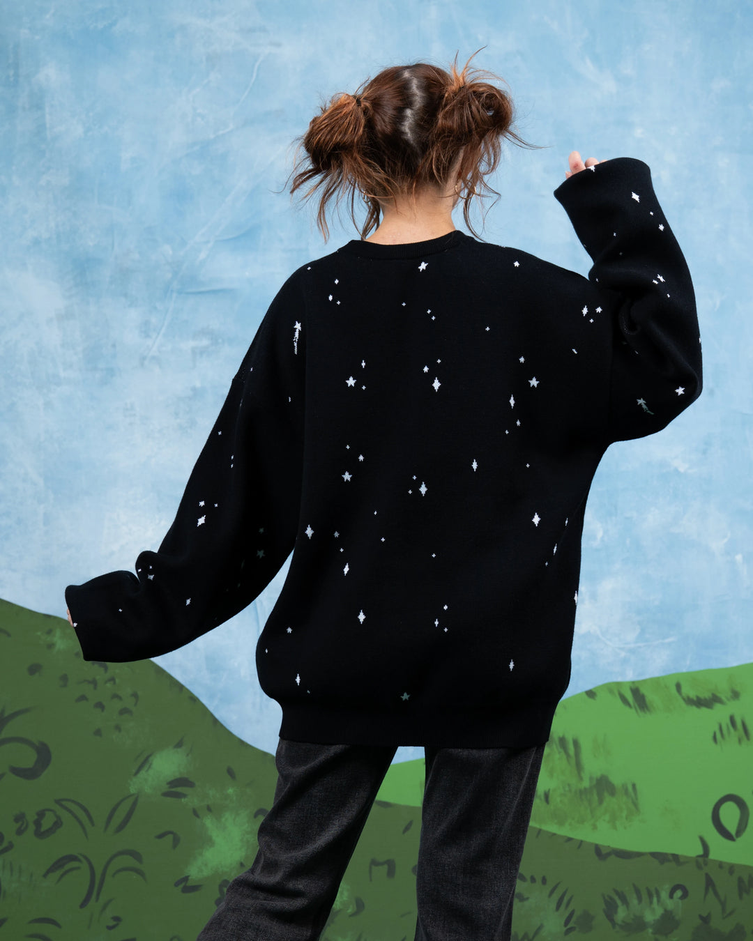 B&W Sun & Moon Sweater