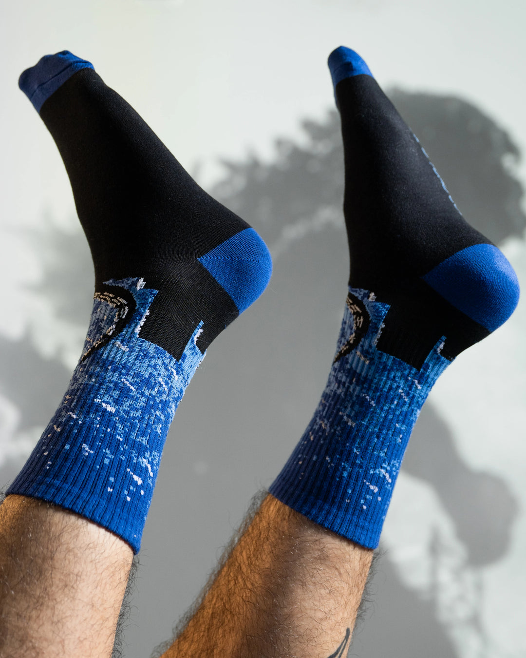 Godzilla Silhouette Socks