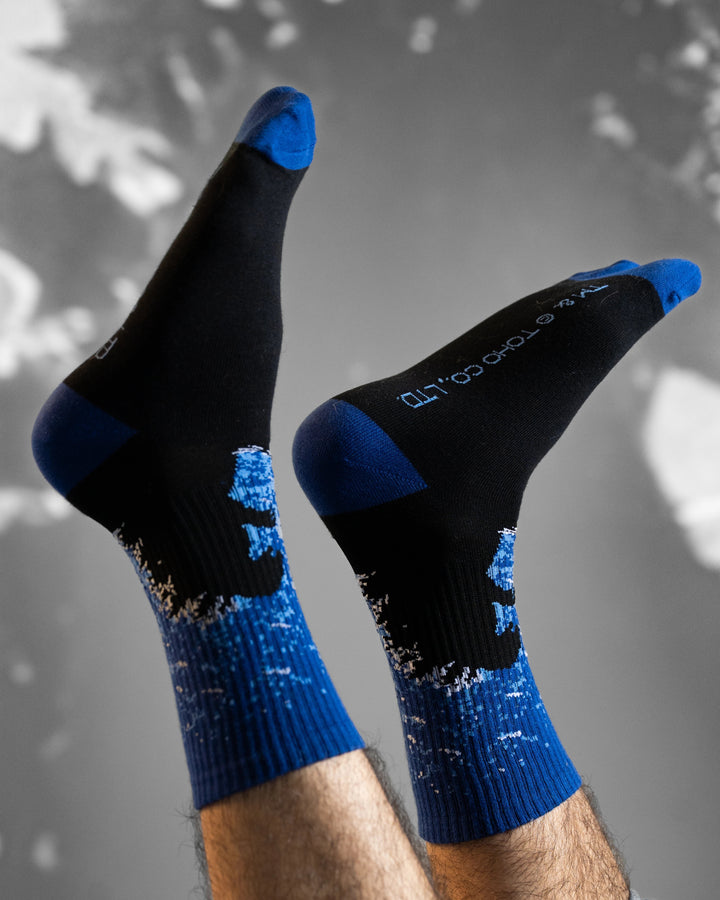 Godzilla Silhouette Socks