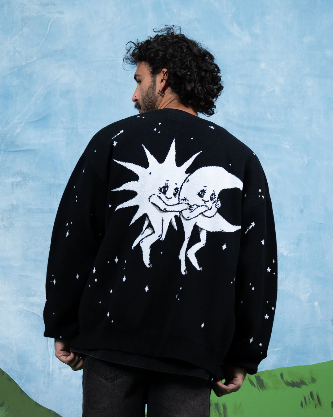 B&W Sun & Moon Cardigan