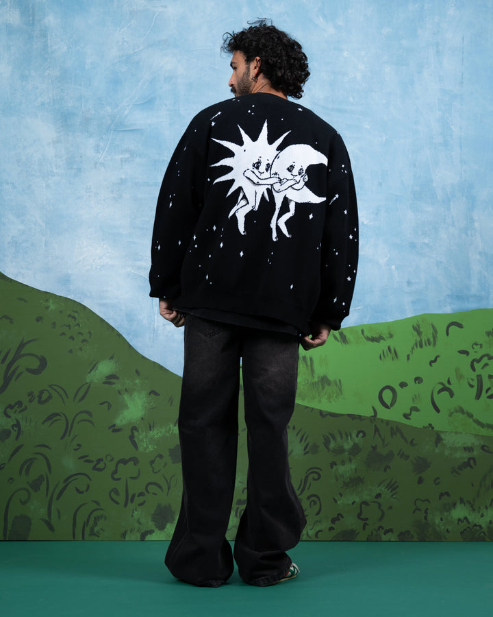 B&W Sun & Moon Cardigan