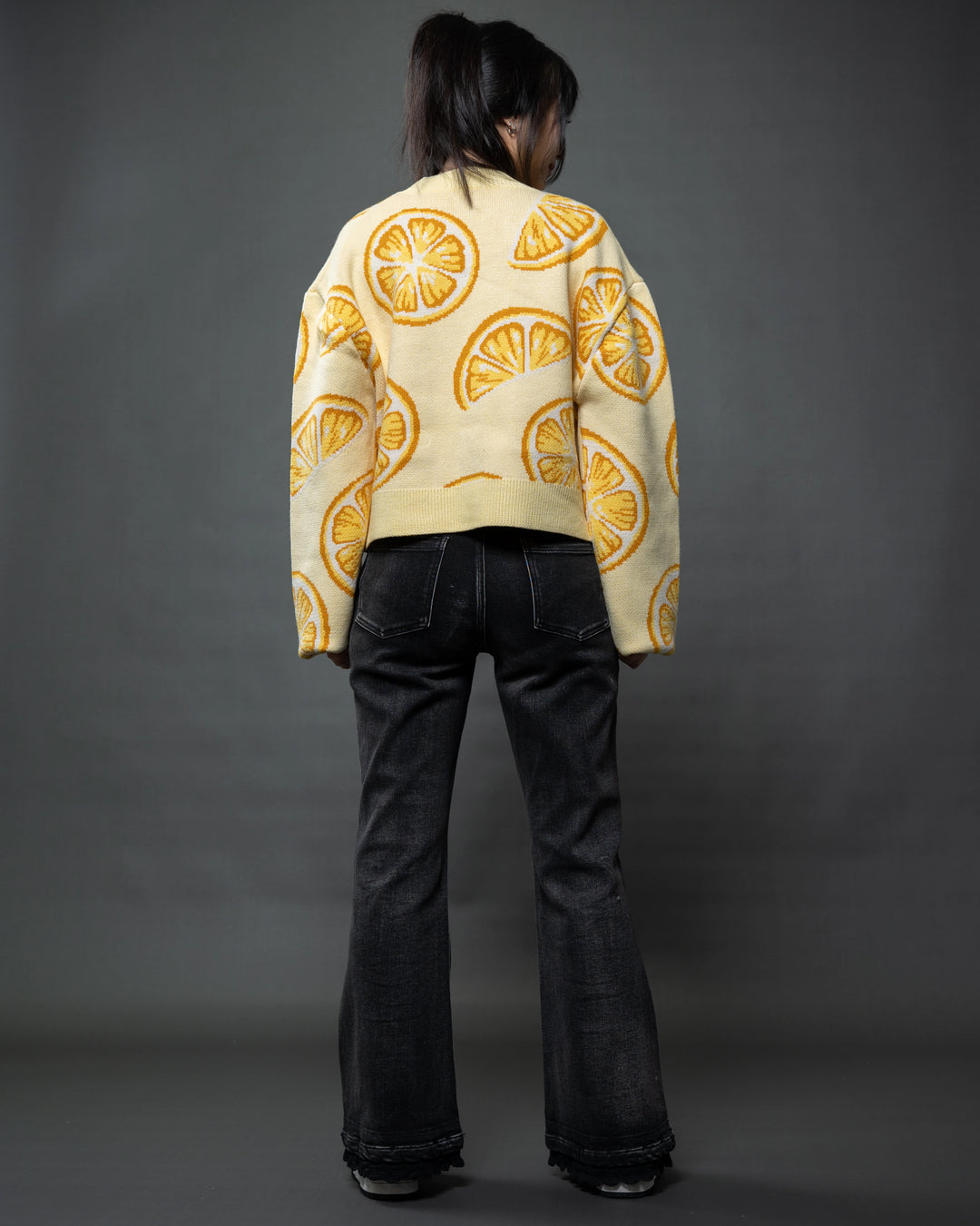 Cropped When Life Gives You Lemons Cardigan
