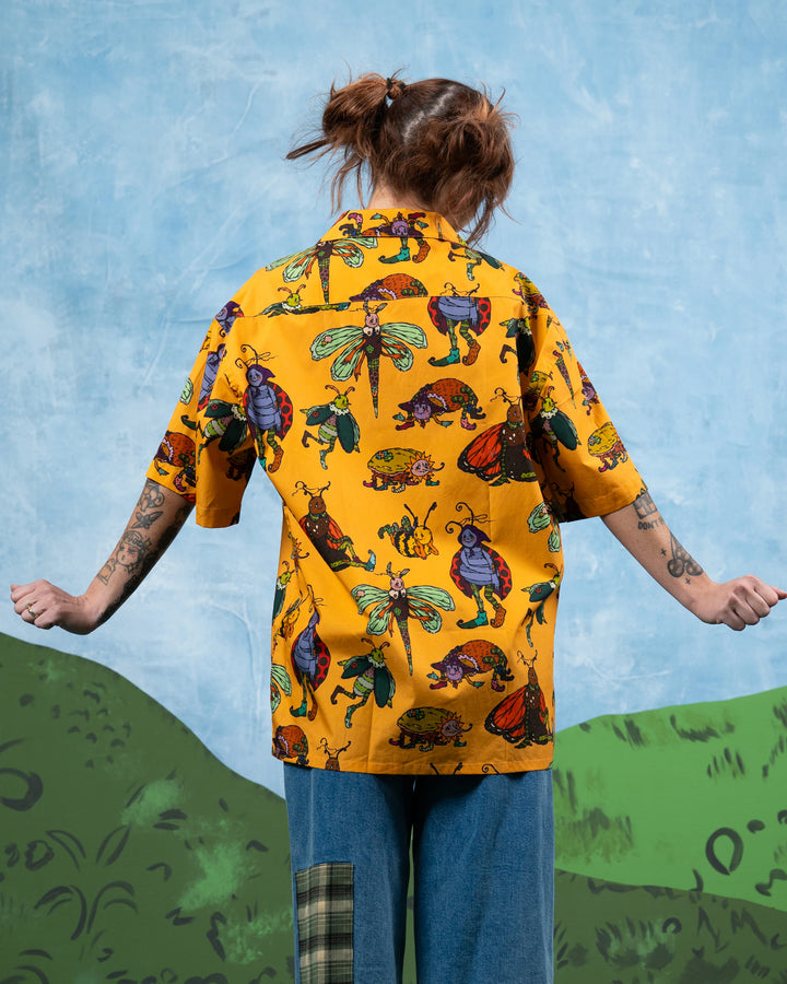 Bugs Patterned Button Up