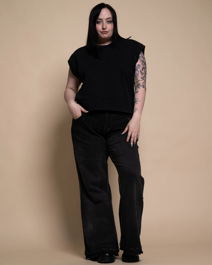 Black Lace Jeans