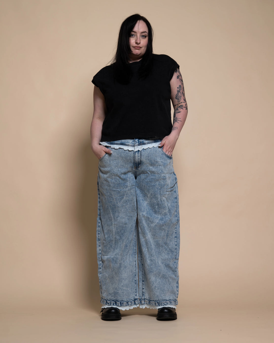 Blue Lace Jeans