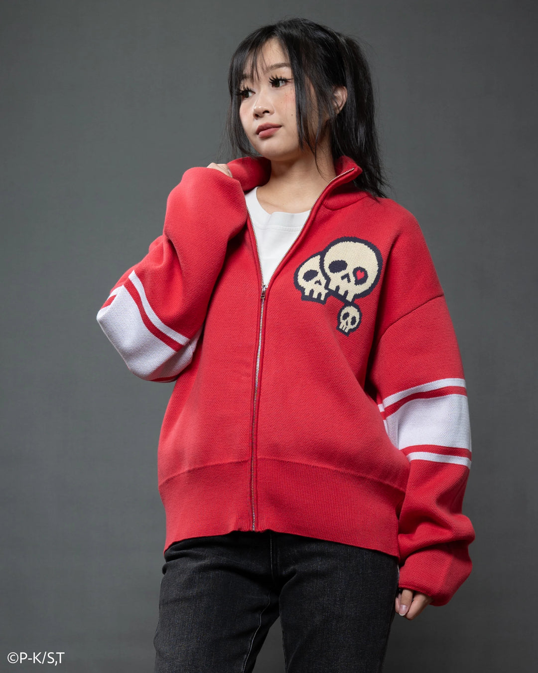 Amu Knit Zip Up