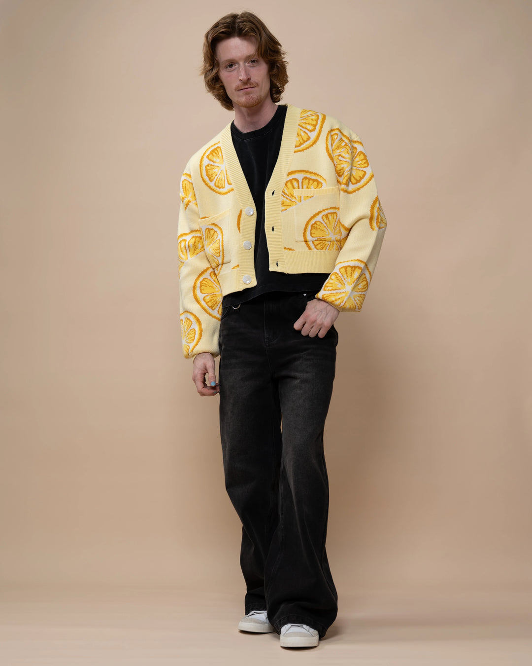 Cropped When Life Gives You Lemons Cardigan