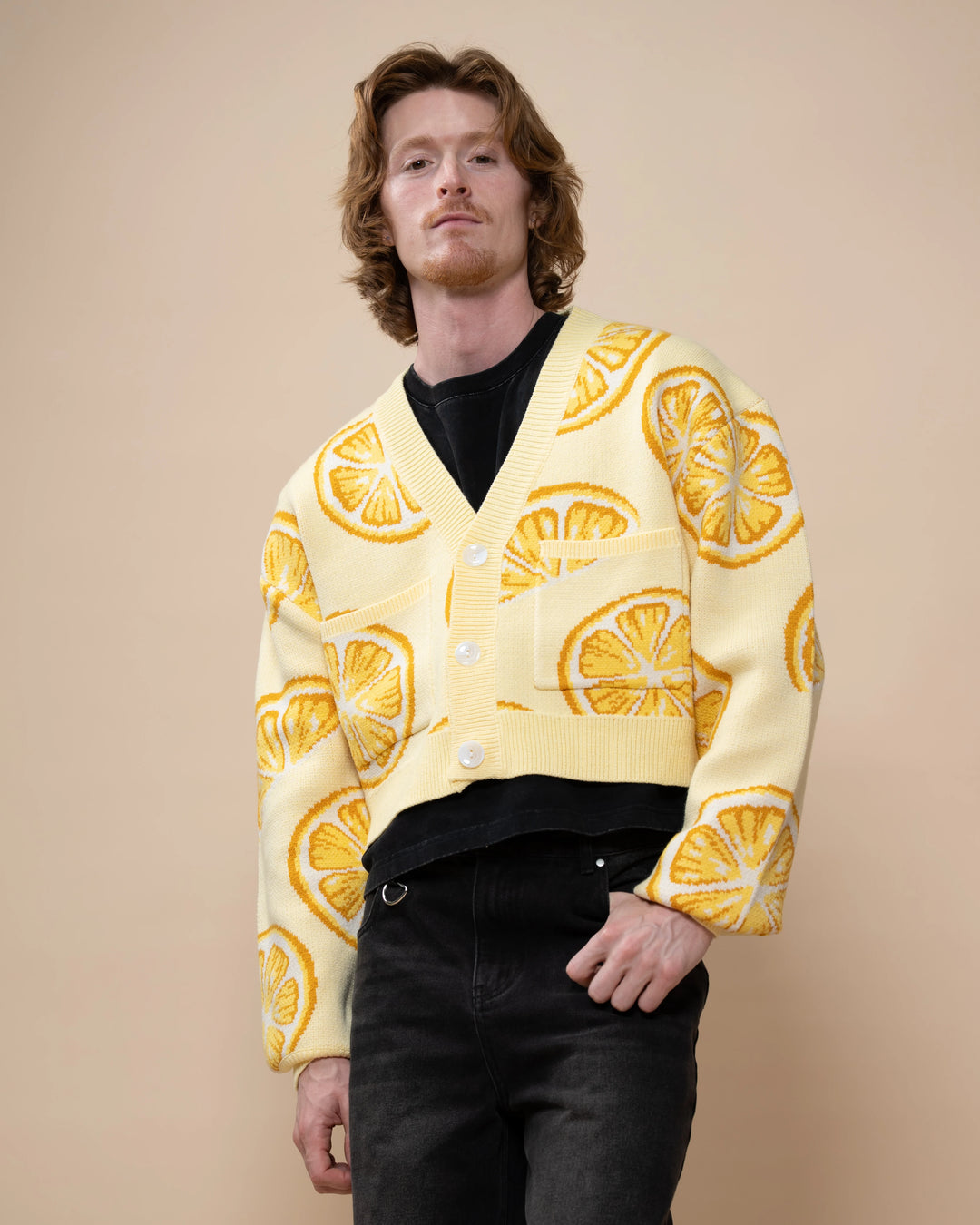 Cropped When Life Gives You Lemons Cardigan