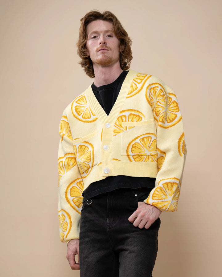 Cropped When Life Gives You Lemons Cardigan