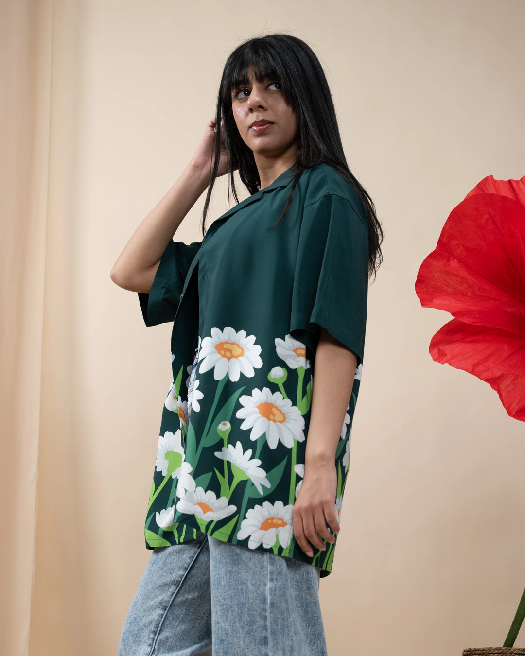 Daisy Button Up