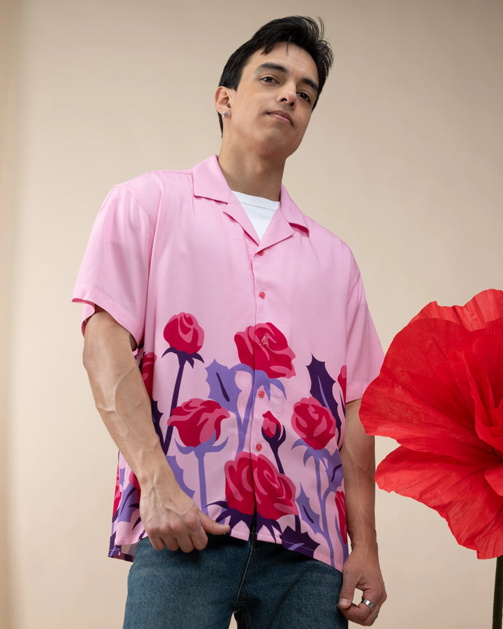 Rose Button Up