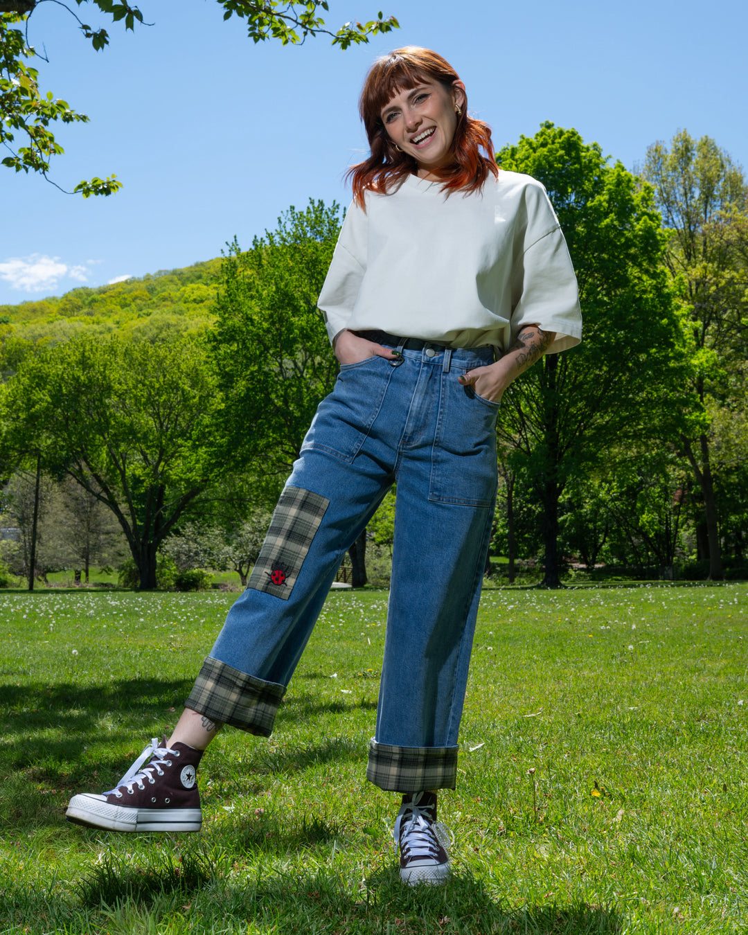 Mackle Bottom Jeans
