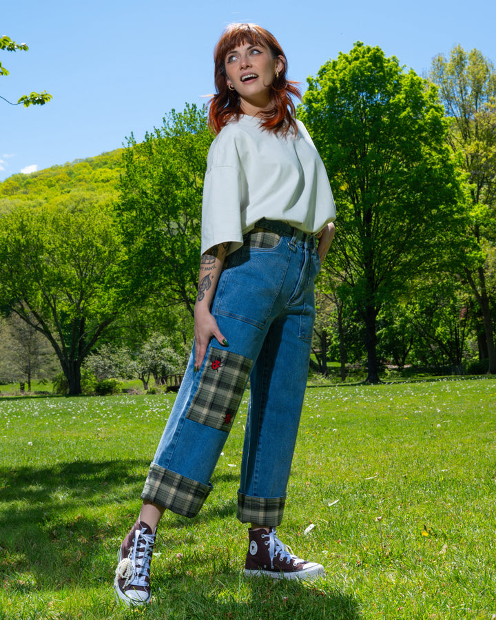 Mackle Bottom Jeans