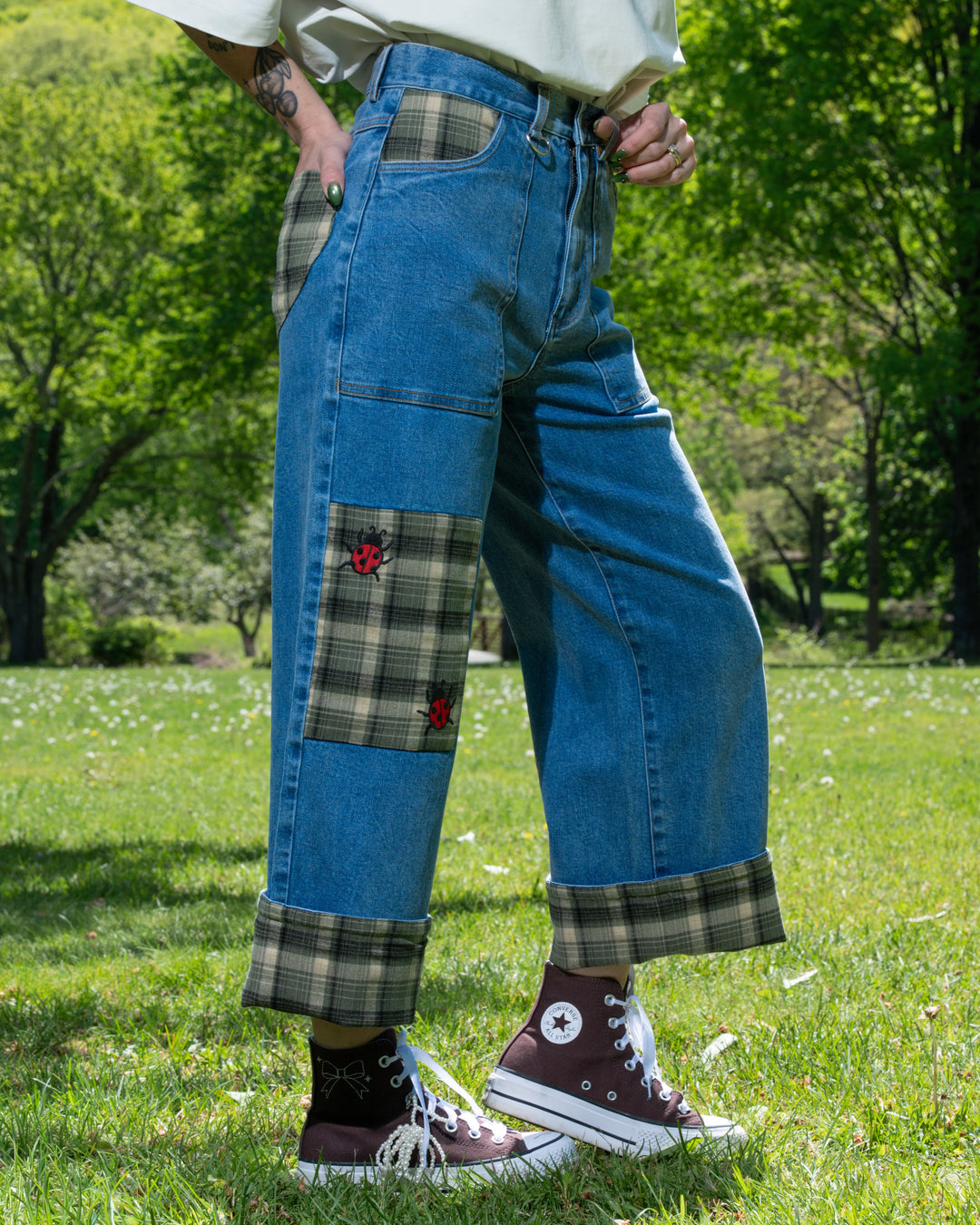 Mackle Bottom Jeans