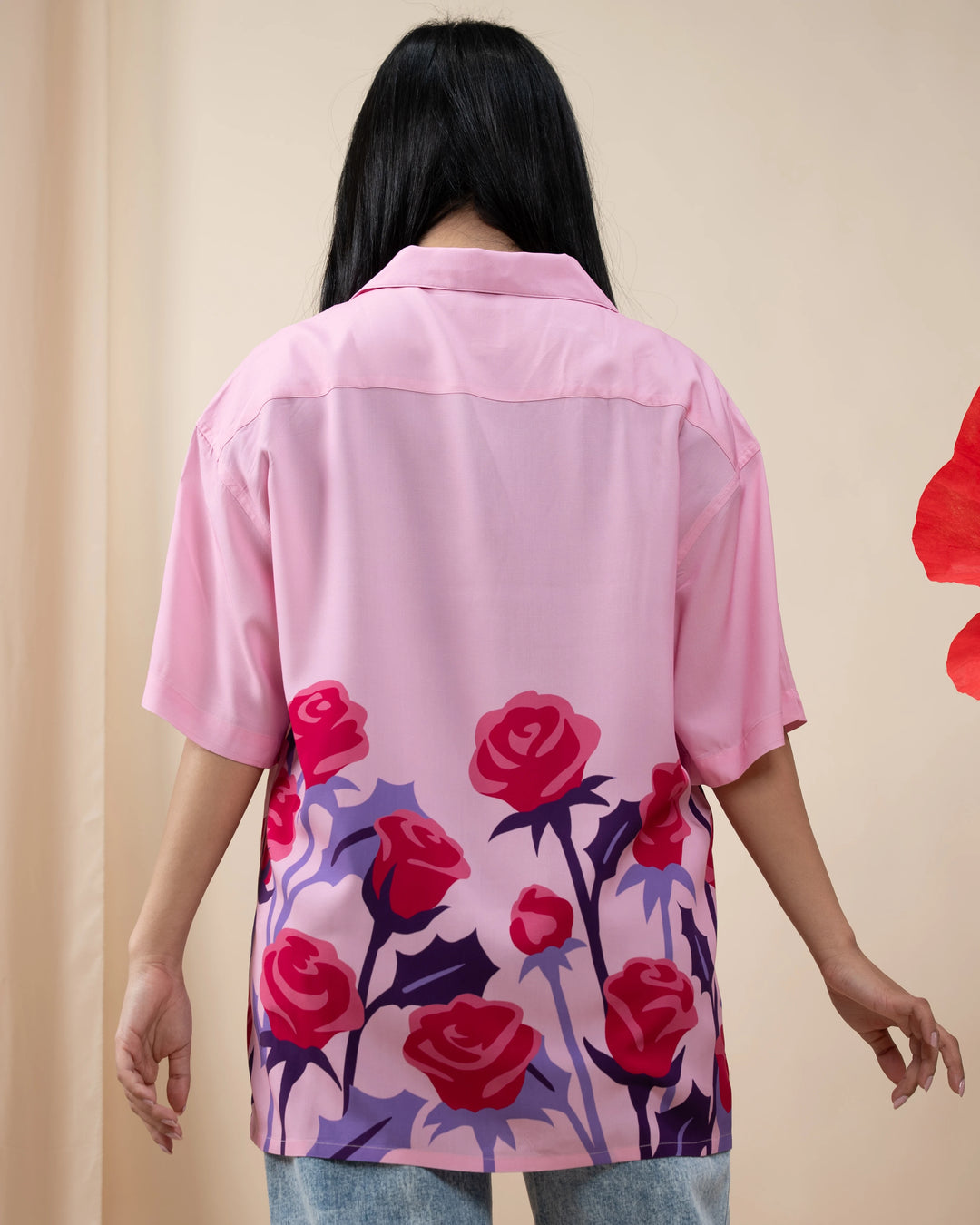 Rose Button Up