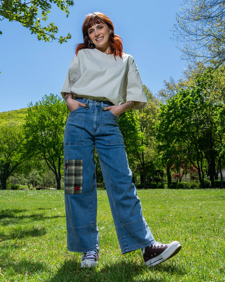 Mackle Bottom Jeans