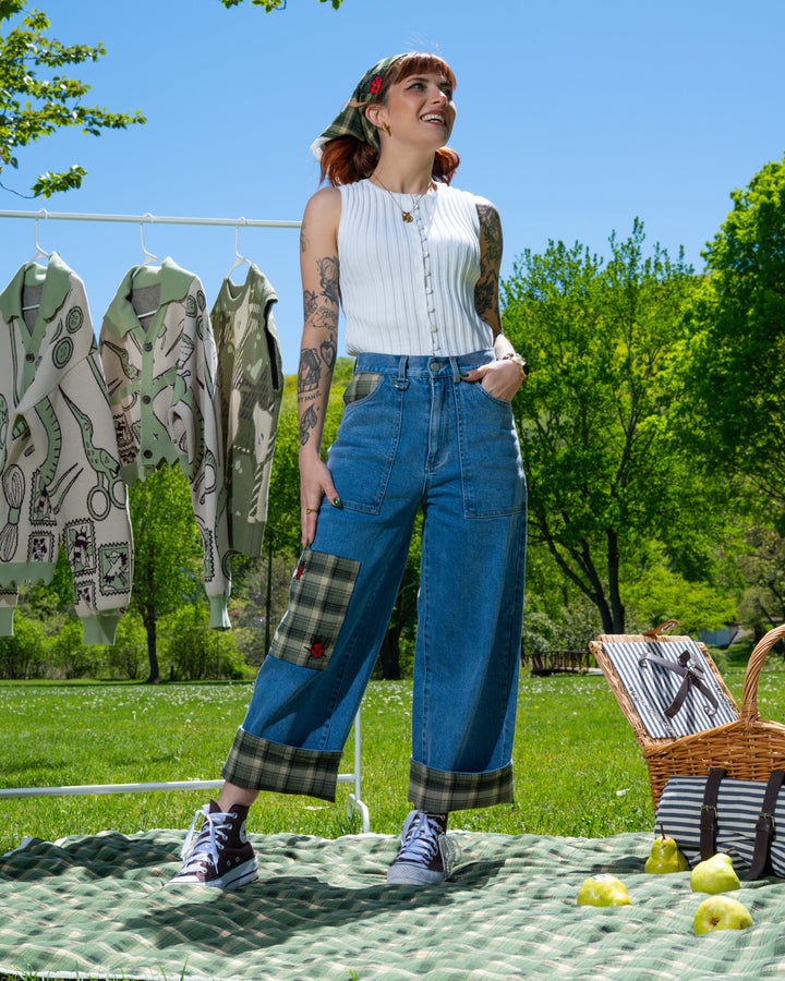 Mackle Bottom Jeans