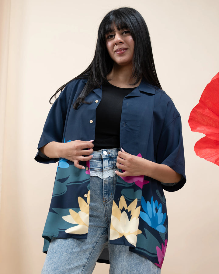 Water Lily Button Up
