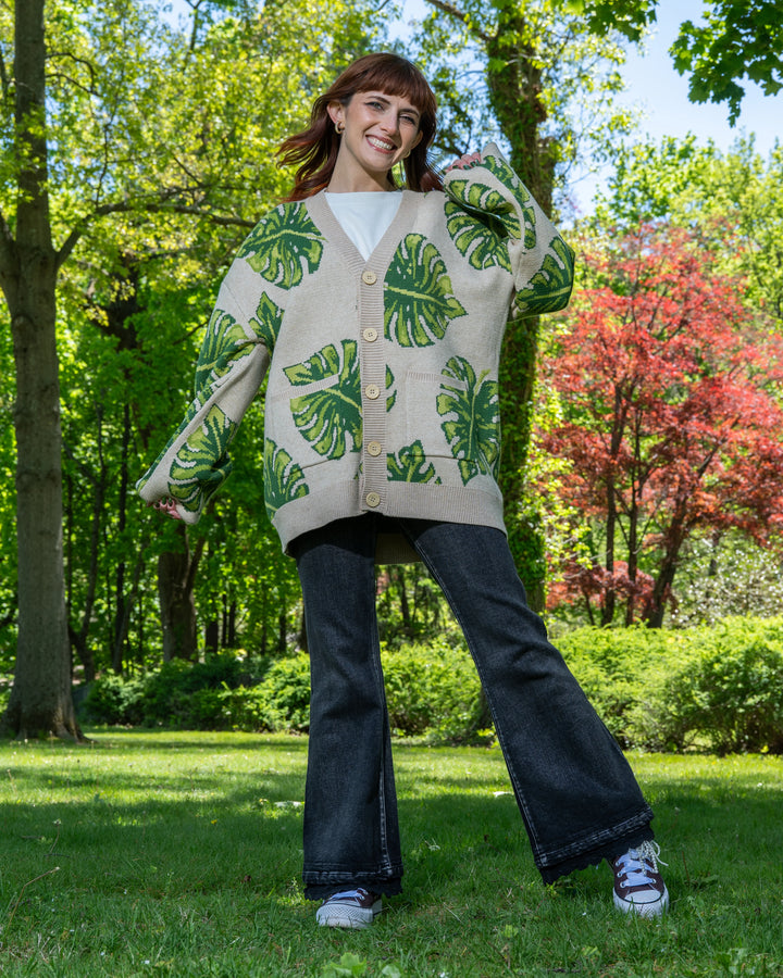 Monstera Cardigan