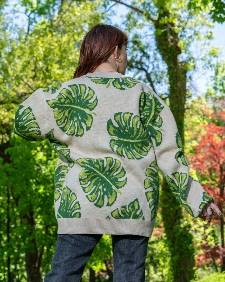 Monstera Cardigan