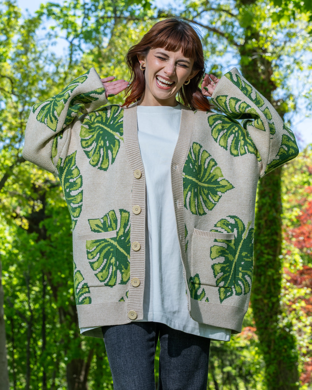 Monstera Cardigan