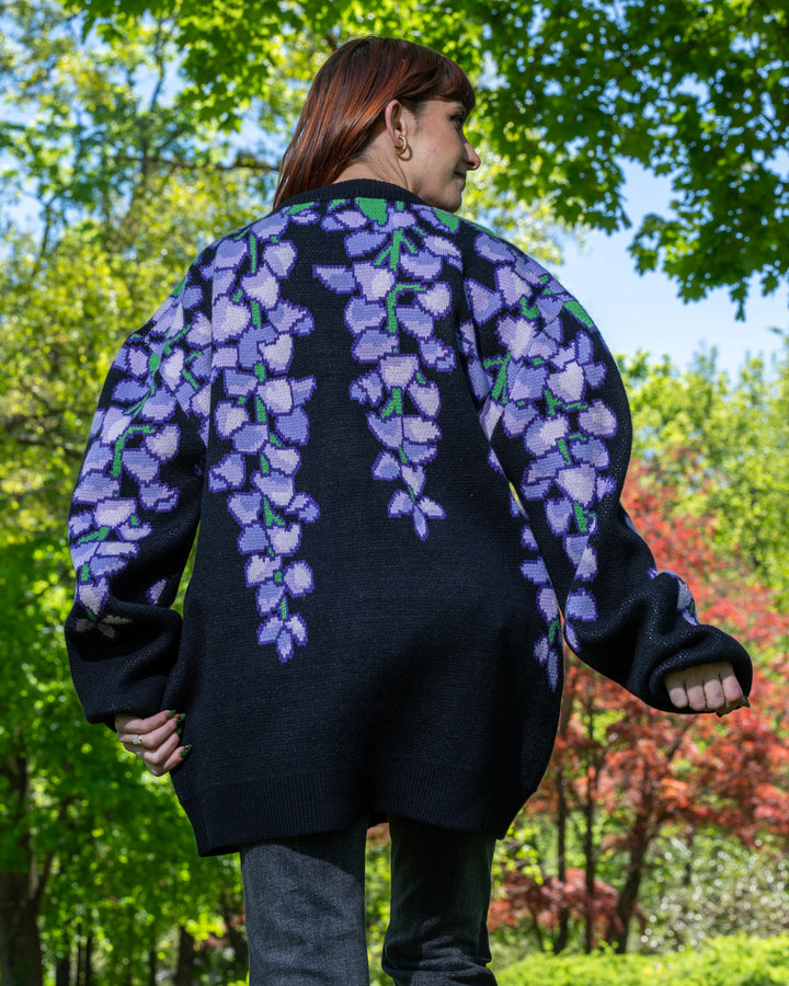Black Wisteria Cardigan