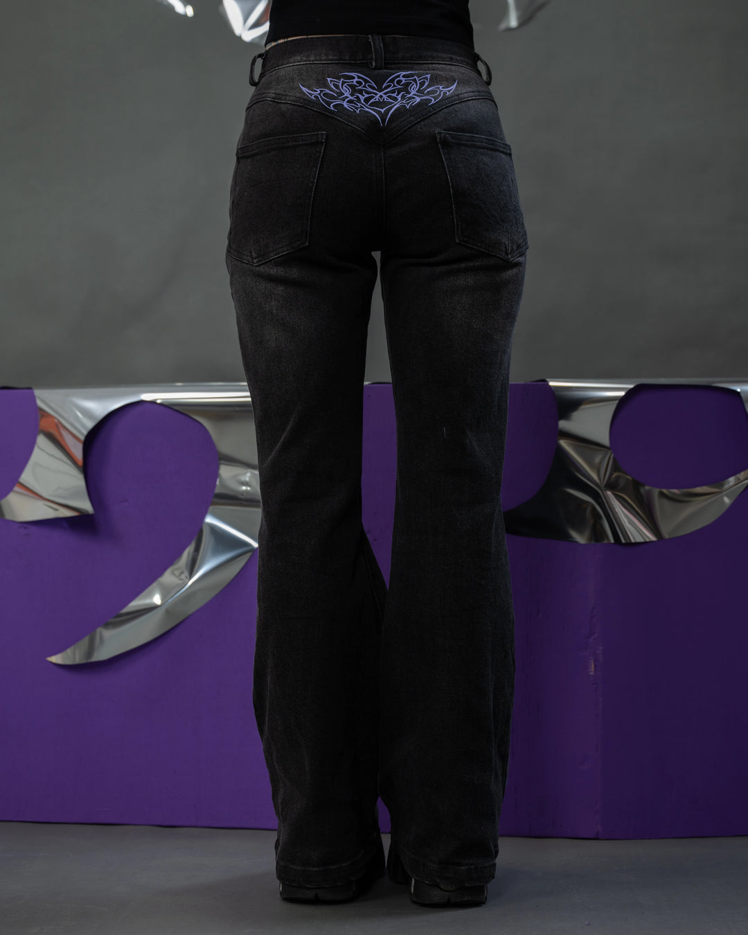 Medium Rise Tramp Stamp Jeans