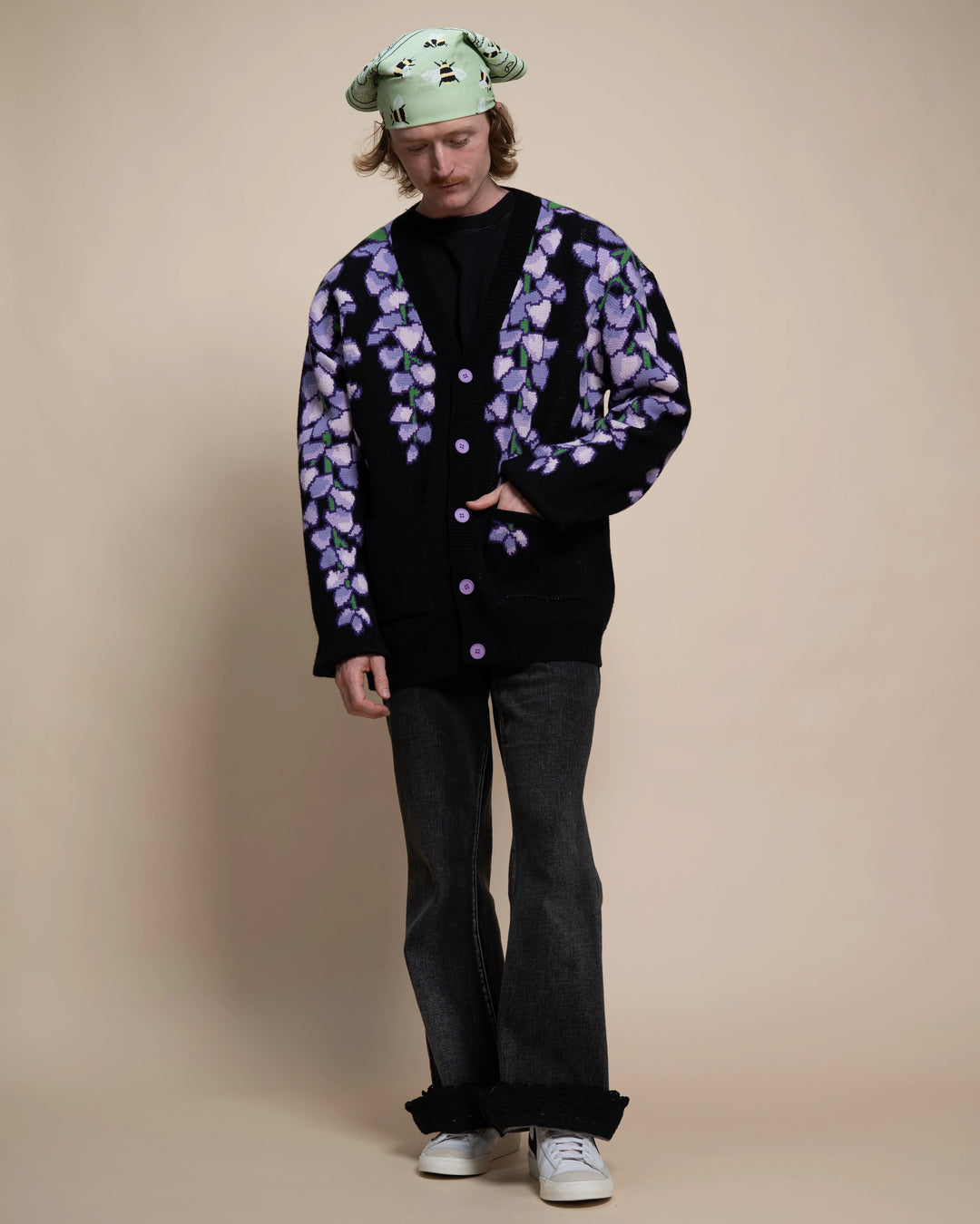 Black Wisteria Cardigan