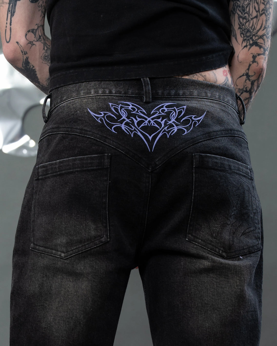 Medium Rise Tramp Stamp Jeans