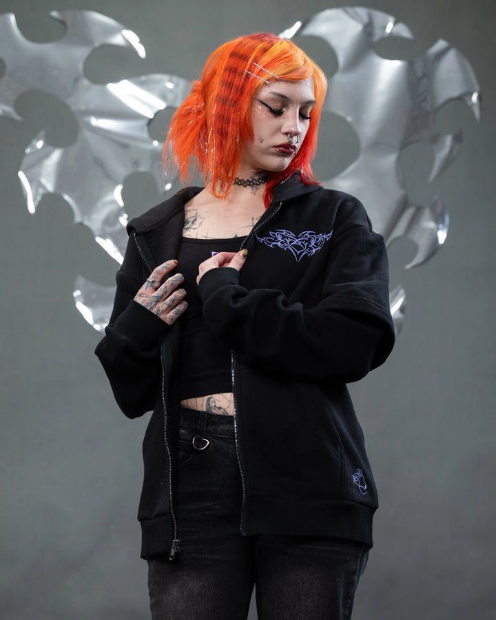 Cyber Angel Zip Up Hoodie