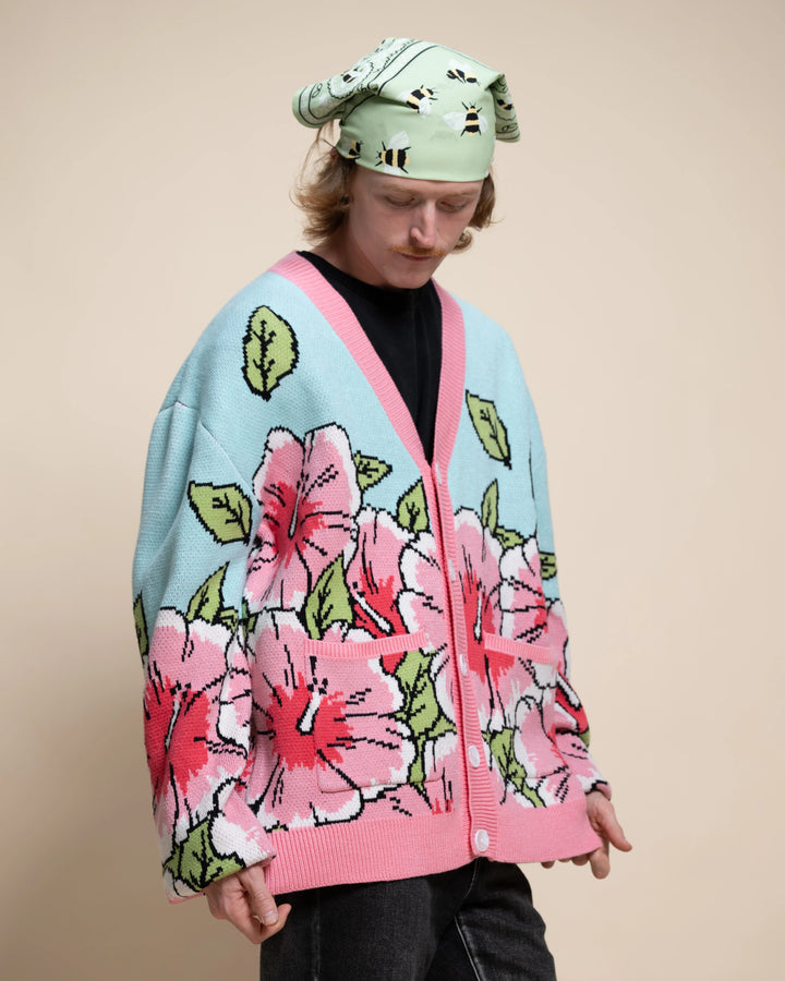 Pink Hibiscus Cardigan