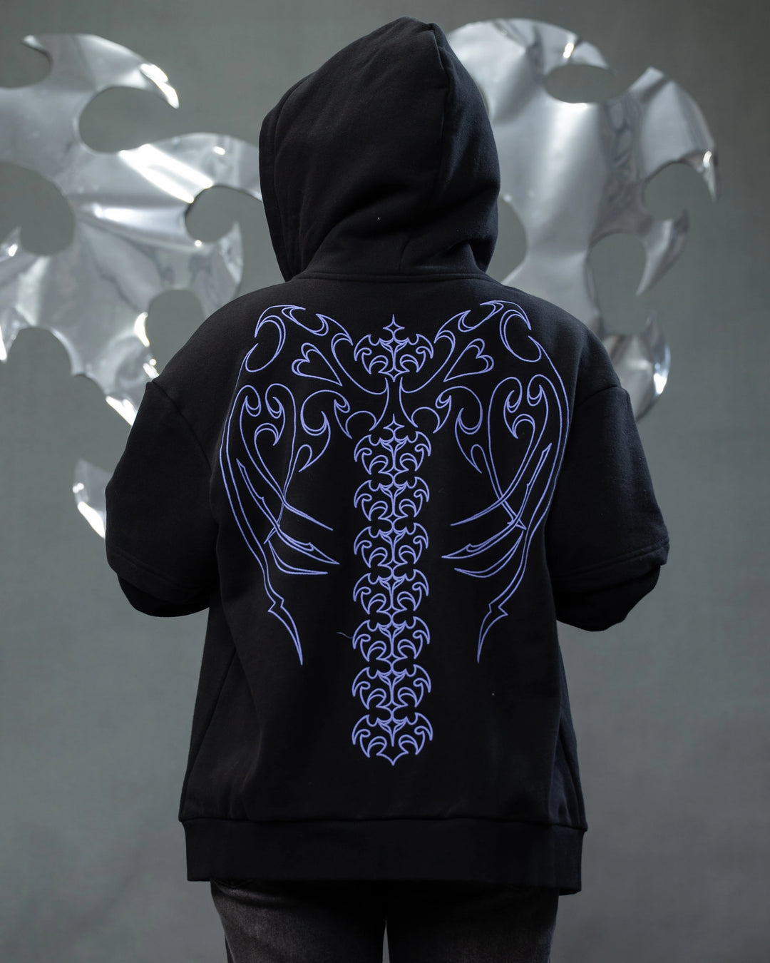 Cyber Angel Zip Up Hoodie