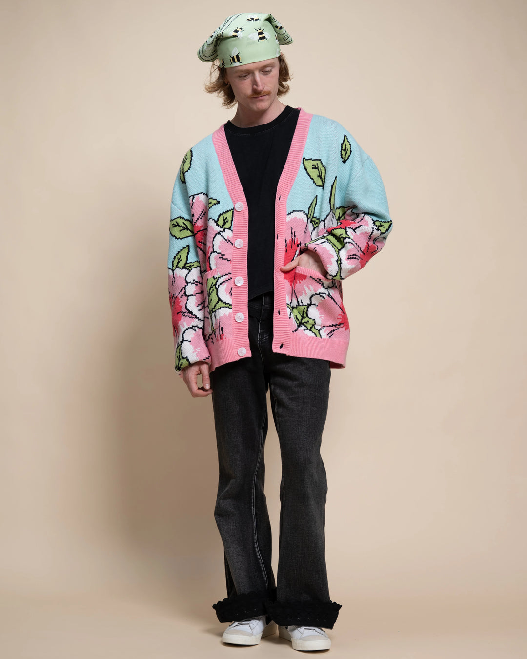 Pink Hibiscus Cardigan