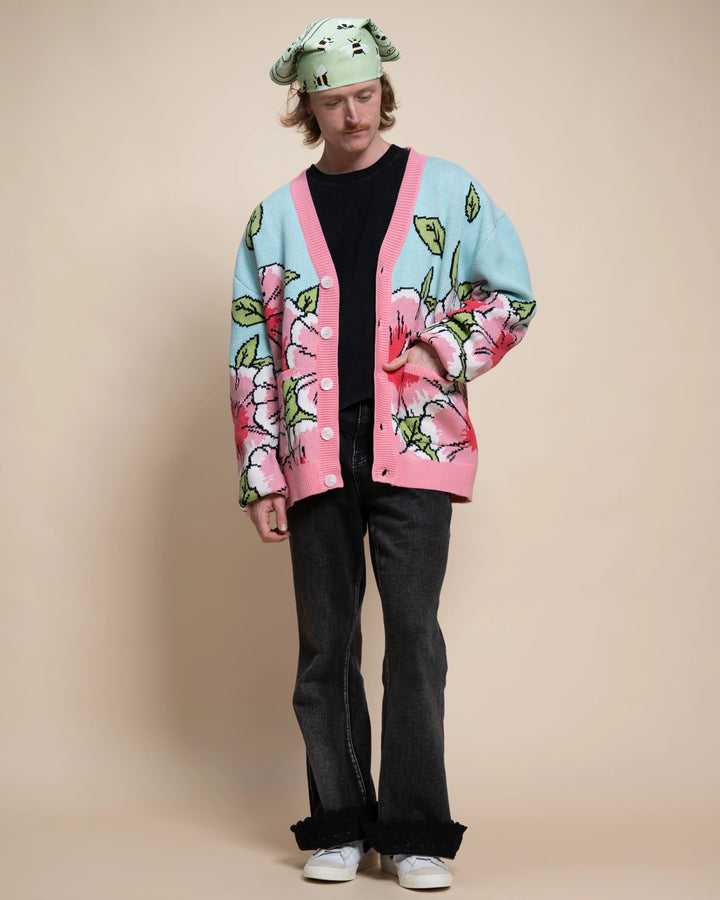 Pink Hibiscus Cardigan