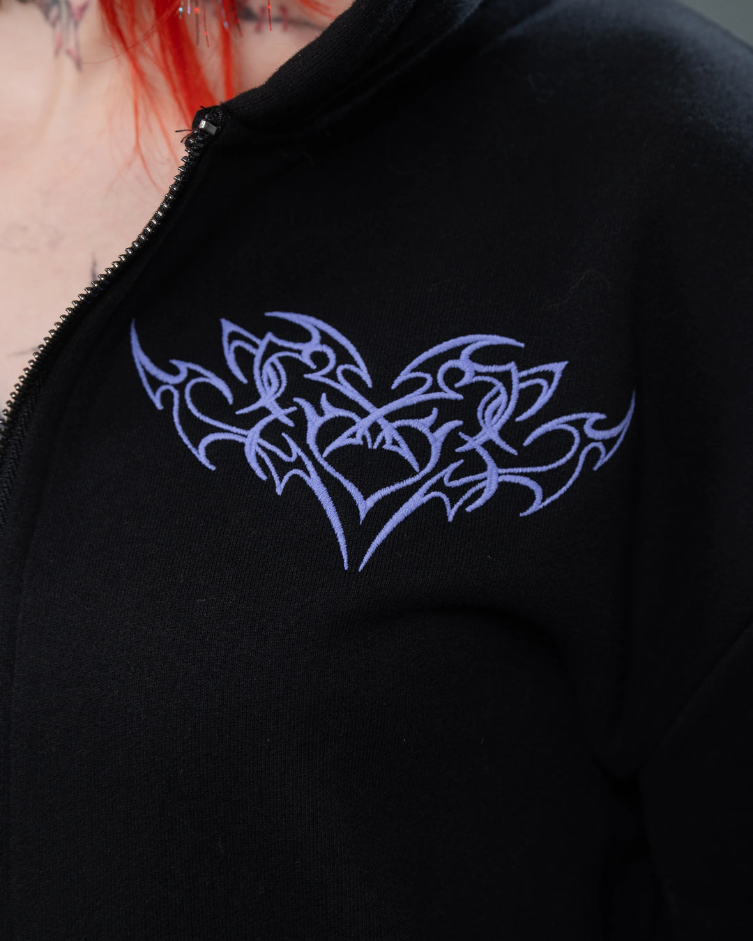 Cyber Angel Zip Up Hoodie